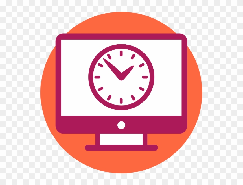 Real Time Online - Icono Estar A Tiempo En El Trabajo #1021035