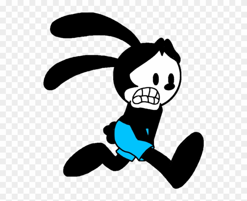 Oswald Running To Pee By Marcospower1996 - Pee Emergency Cartoon #1021127