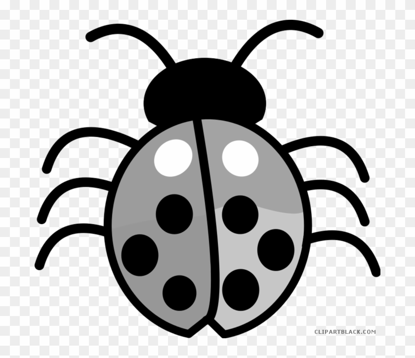 Windows Bug Animal Free Black White Clipart Images - Clipart Black And White Flowers #1021188
