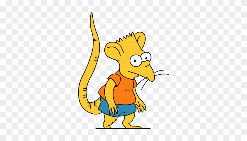 Simpson Personajes Bart Fotos Fotos De Lospersonajes - Bart As A Rat #1021300