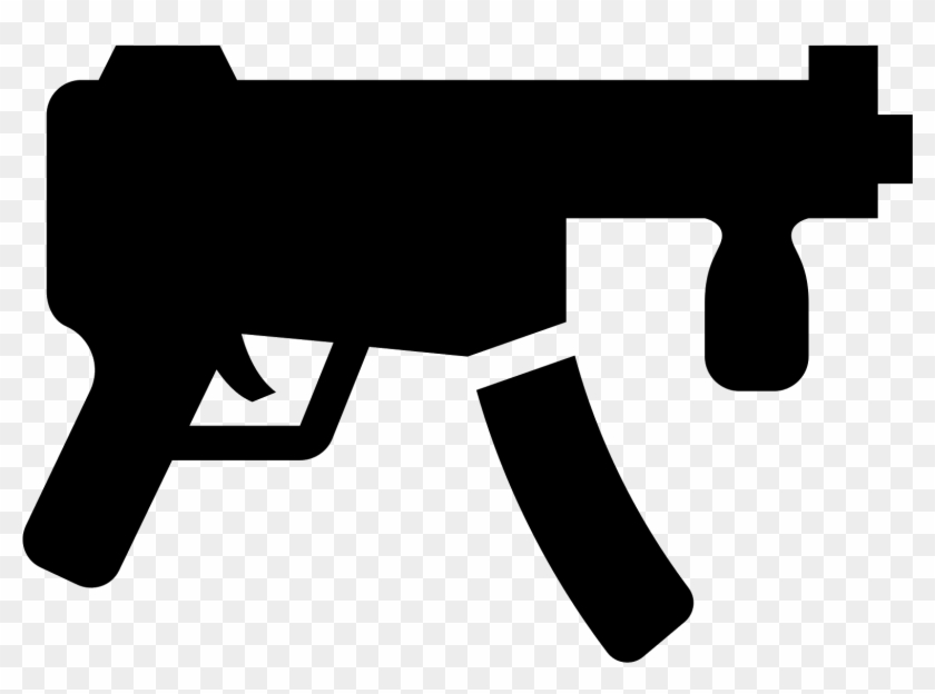 Submachine Gun Icon - Machine Gun Icon Png #1021305