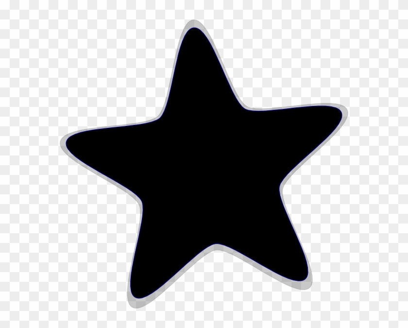 Star Black And White Large Star Clip Art Black And - Star #1021316