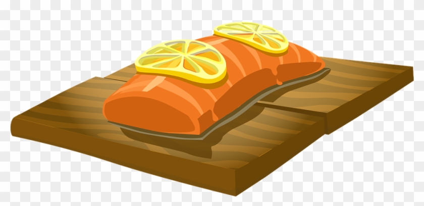 Baked Fish Vector - Smoked Salmon Clipart #1021341