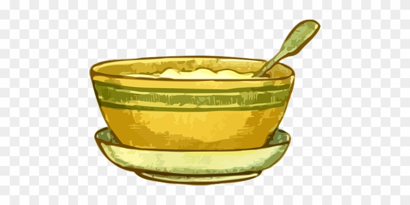 Rice Vector Graphics Pixabay Download Free Images - Bowl And Spoon Png #1021350