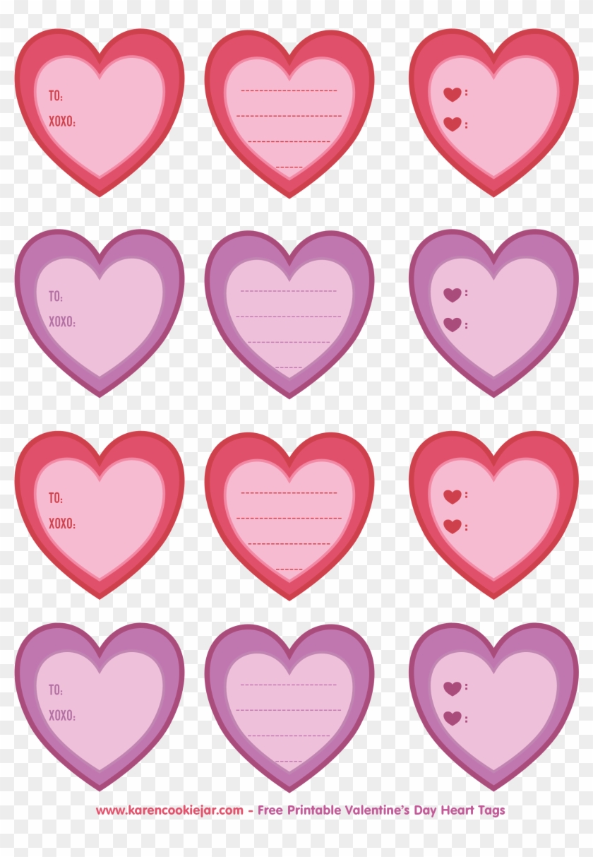 Free Printable Heart Tags - Free Printable Heart Tags #1021418