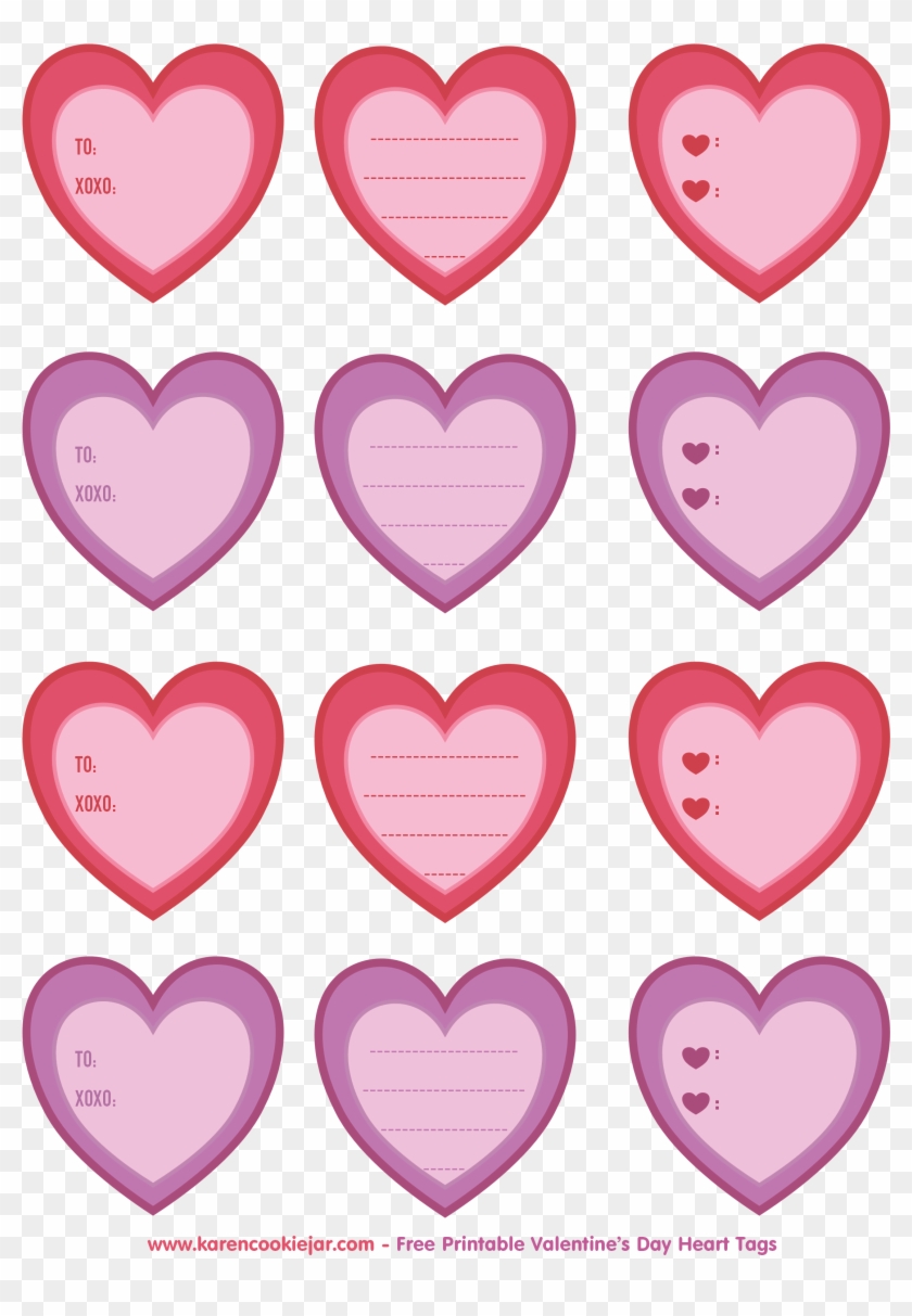 Free Printable Heart Tags - Free Printable Heart Tags #1021418