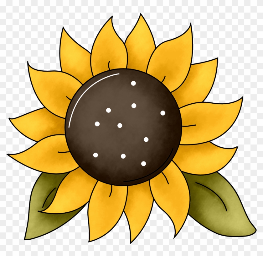 Sunflower Clipart Drawing - Template Of A Sunflower #1021417