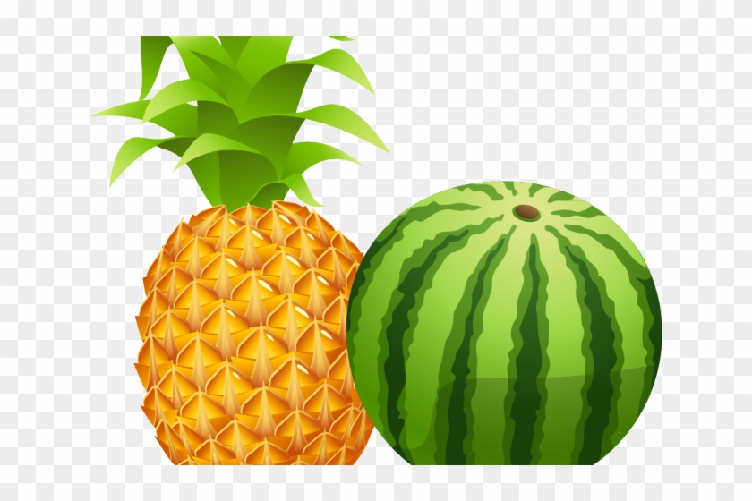 Melon Clipart Pineapple - Pineapple Vector #1021453