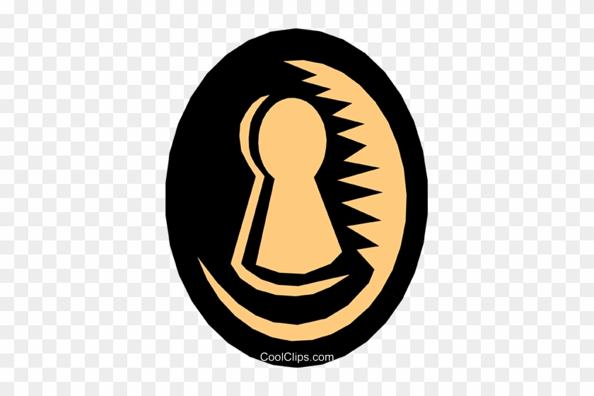 Keyhole Royalty Free Vector Clip Art Illustration - Keyhole Royalty Free Vector Clip Art Illustration #1021492