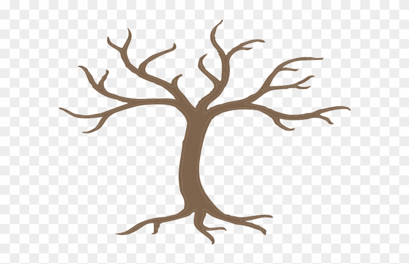 Tree Trunk Outline Clipart 2 By Jeffrey - Bare Tree Clip Art #1021647