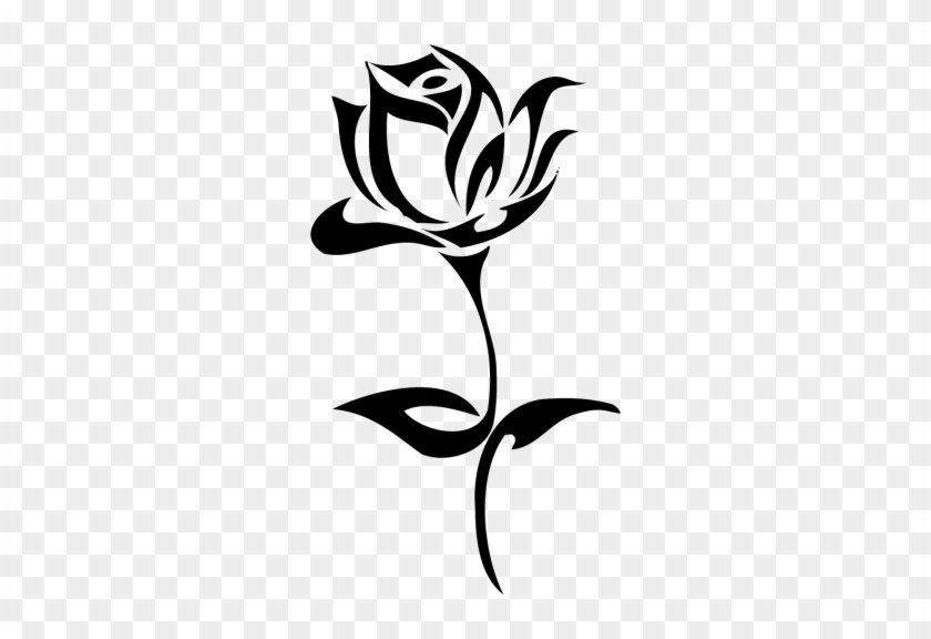 Tattoo Rose Png Image - Tribal Rose #1021660