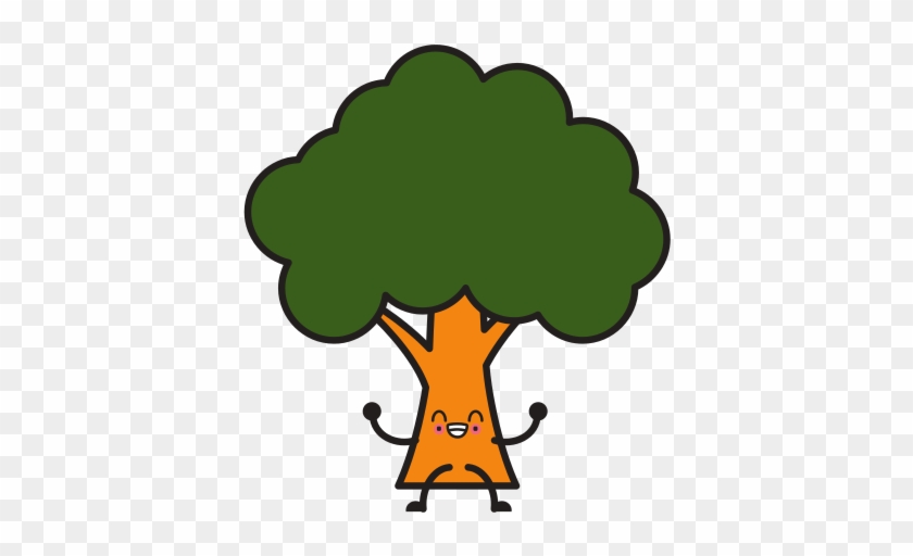 Tree Eco Symbol Kawaii Cartoon - Symbol #1021685