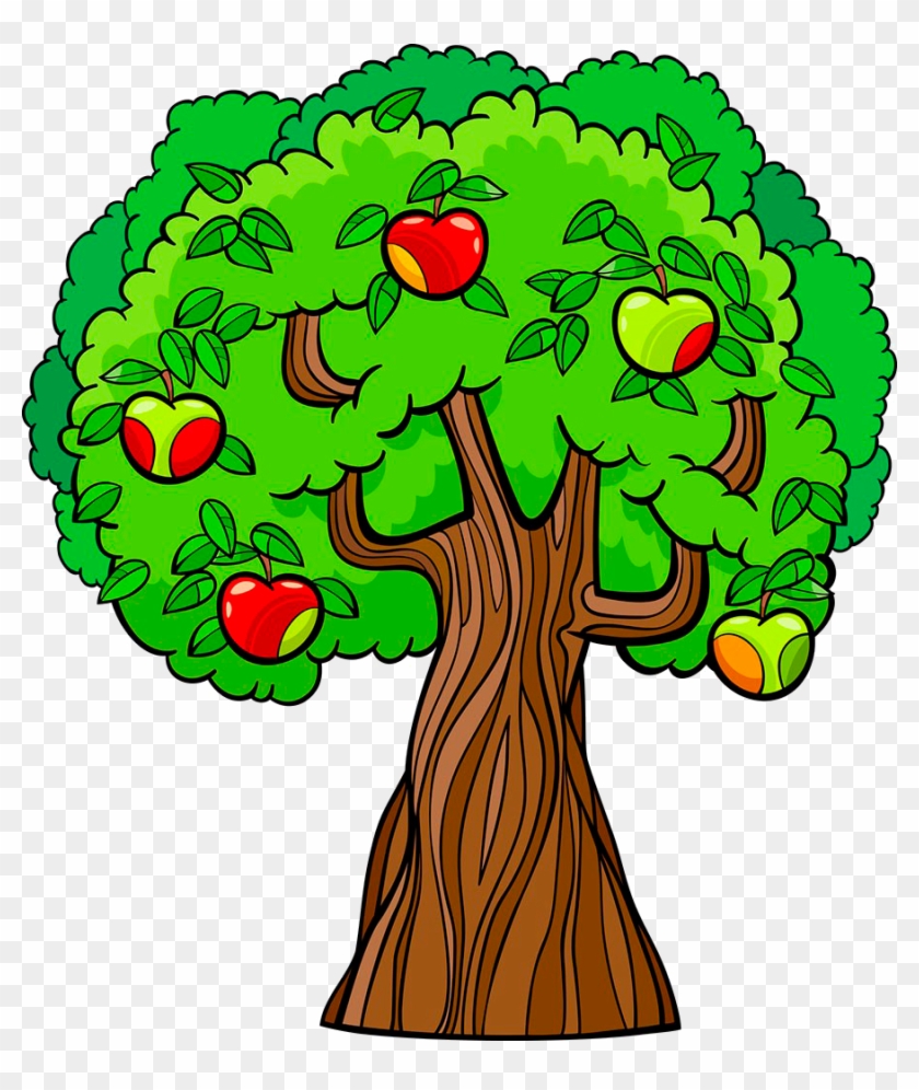 Cartoonist Stock Illustration Illustration - Tree With Fruits Cartoon #1021706