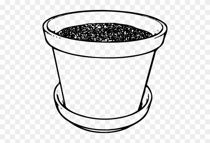 Soil In Pot Public Domain Vectors Rh Publicdomainvectors - Flower Pot Clip Art #1021726