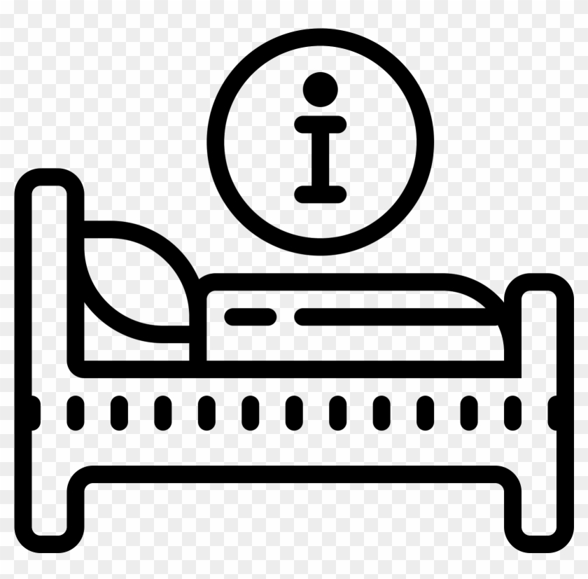 Hotel Bed Icon - Hotel #1021754