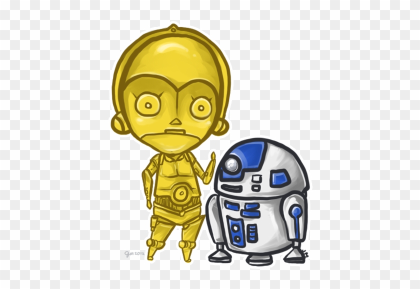 C 3po And R2 D2 By Janezadi - R2-d2 #1021793
