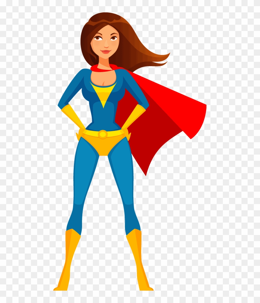 Superhero Girl Cliparts Free Download Clip Art - Costume Super Héros Dessin #1021845