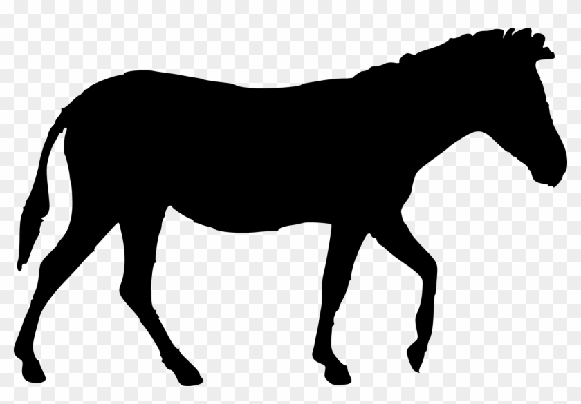 Hunting Species - Dark Outline Of A Horse #1021860