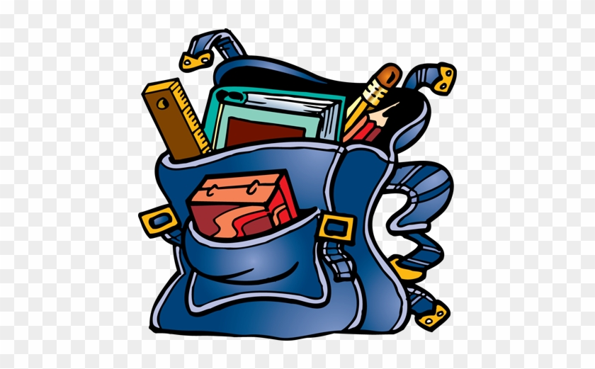 Back To School Clipart - Put Your Books In Your Bag #1021888