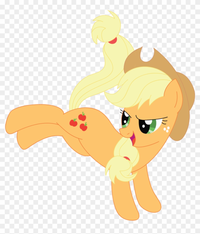 Kick By Daieny - Mlp Applejack Kick #1021906