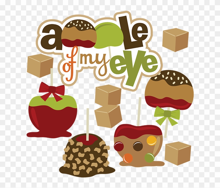 Autumn Apple Clip Art - Caramel Apple Clip Art #1021937