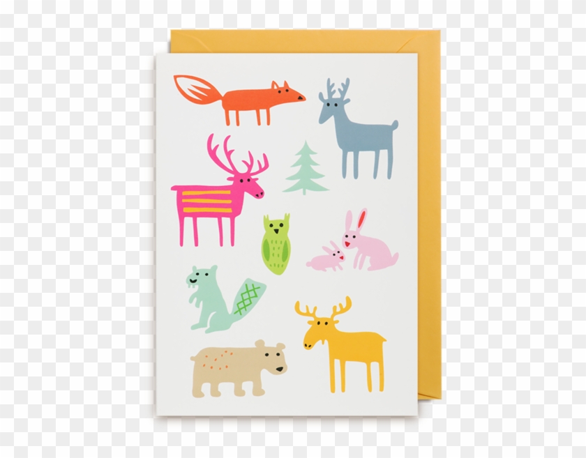 Woodland Animals Greeting Card - 枚数限定200円クーポン獲得可 【bengt&lotta】グリーティングカード【カード メッセージカード #1021991