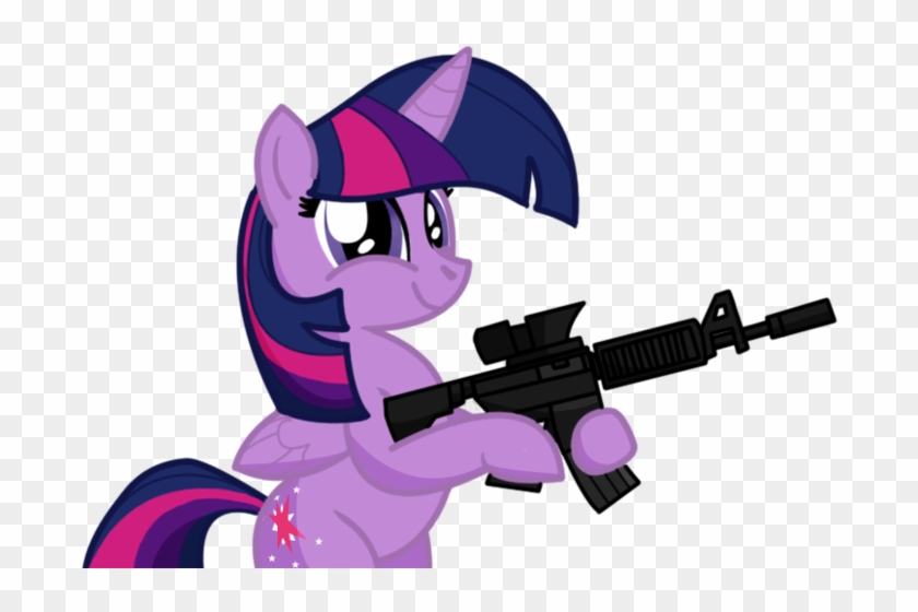 Alicorn, Ar15, Artist - My Little Pony Twilight Sparkle Machine Gun #1022035