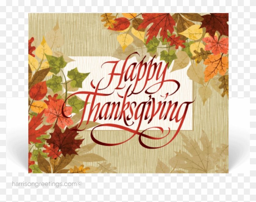 Autumn Thanksgiving Postcard - Fall Background #1022037