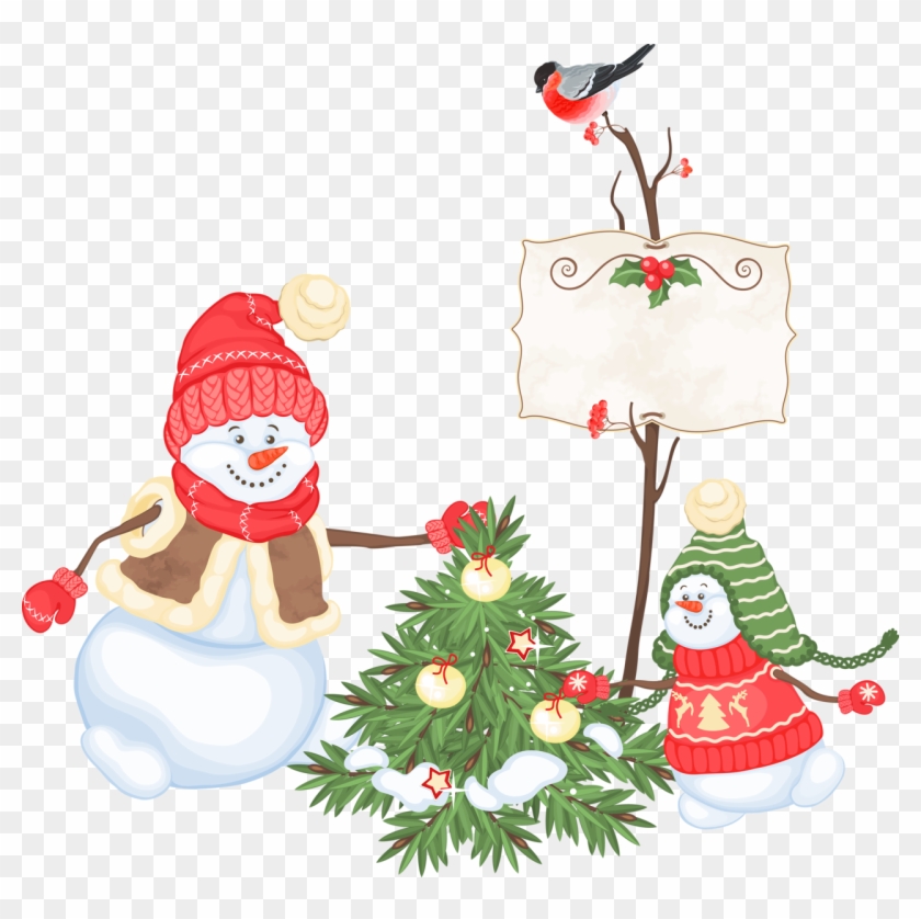 Рисунки Со Снеговиками - Clip Art #1022040