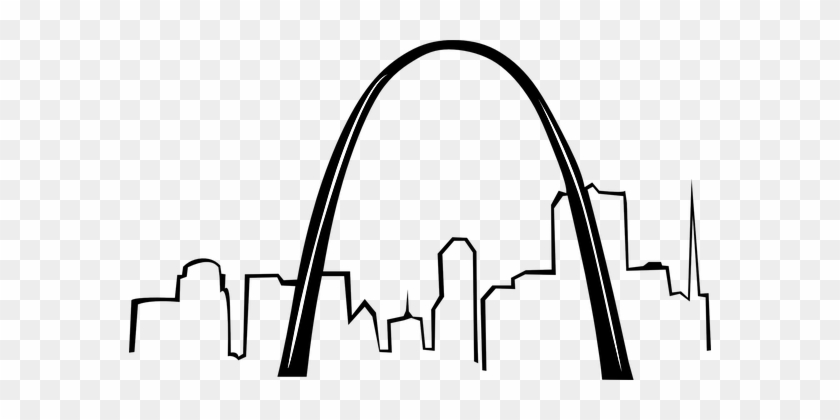 Gateway Arch St Louis Missouri Monument Ar - St Louis Arch Clip Art #1022074