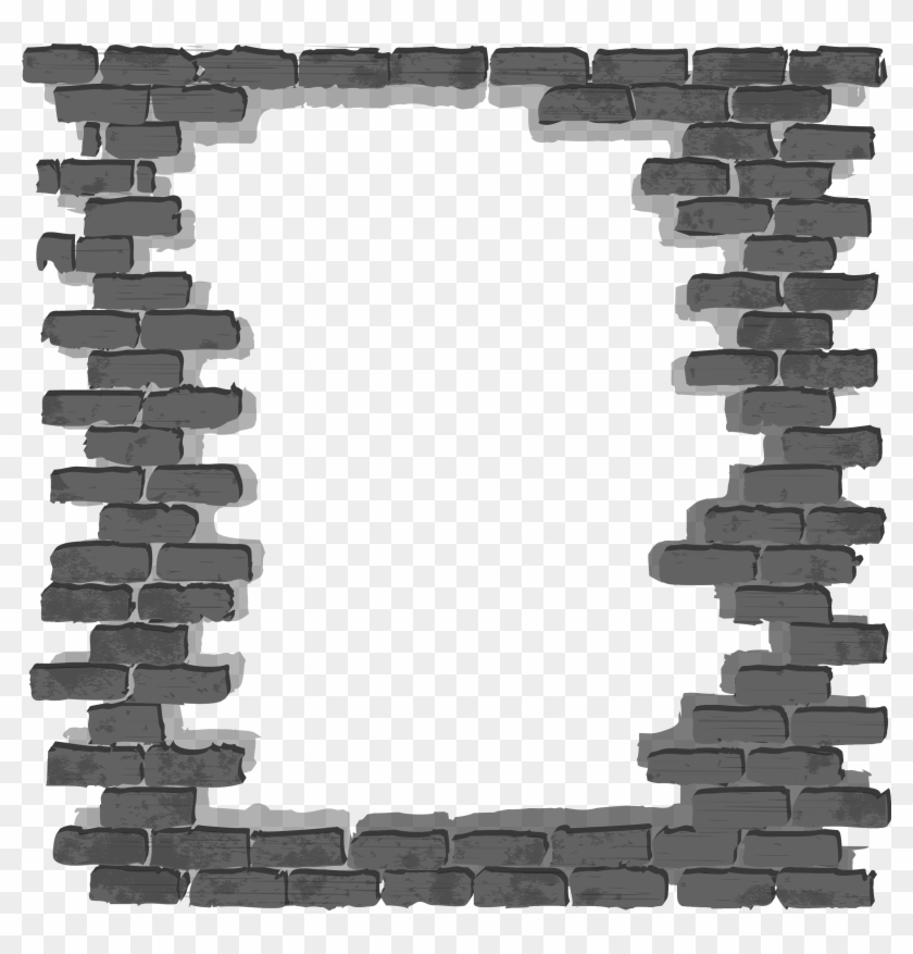 Simple Black Frame Png - Brick #1022164