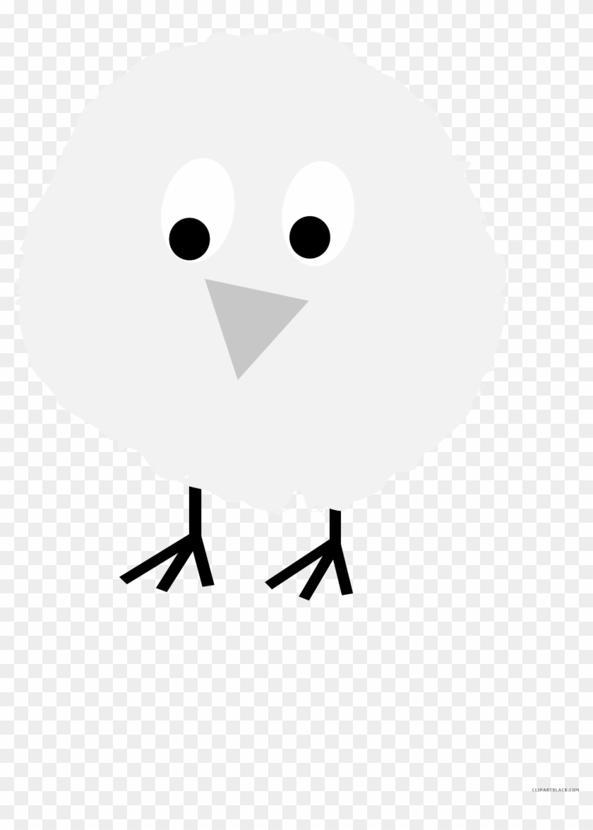 Fluffy Chick Animal Free Black White Clipart Images - Bulgarisches Küken Kinderwagendecke #1022165