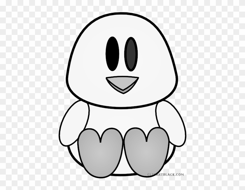 Baby Chick Animal Free Black White Clipart Images Clipartblack - Baby Chick Clip Art #1022168