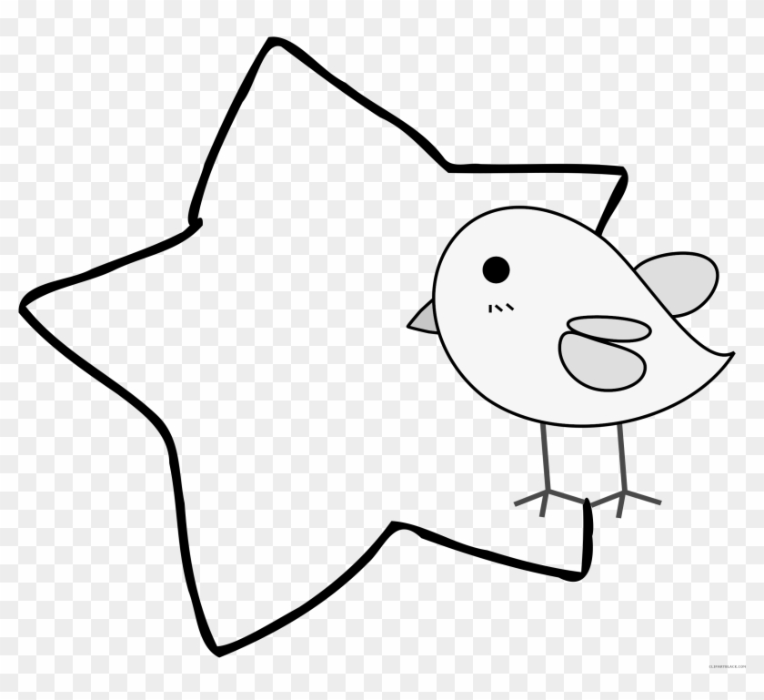 Chick Animal Free Black White Clipart Images Clipartblack - Cartoon #1022171