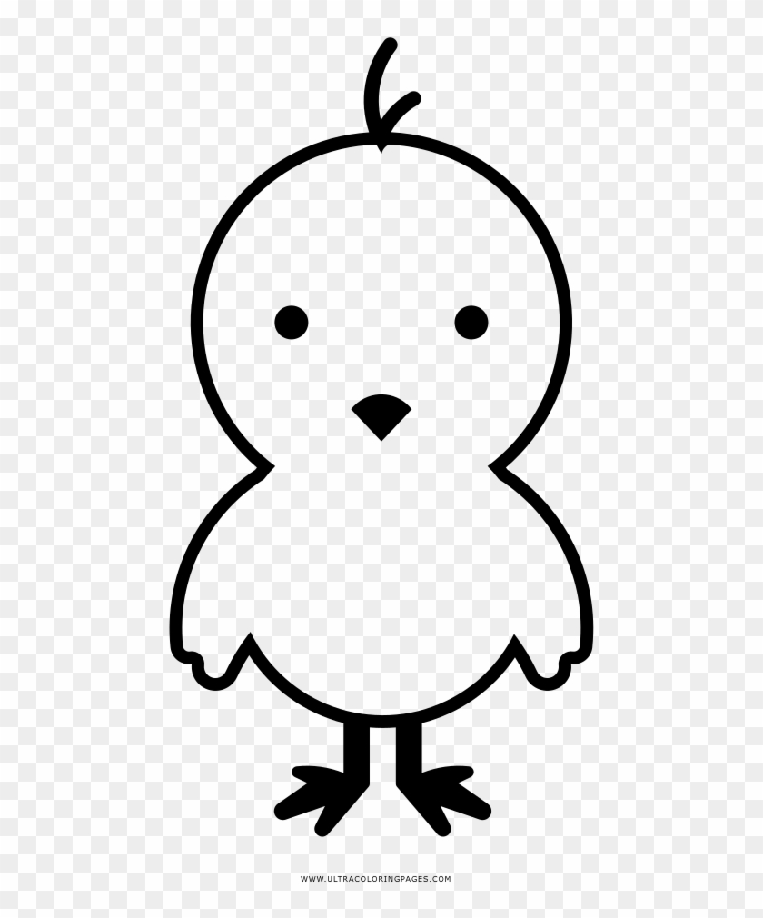 Chick Coloring Page - Pintinho Colorir #1022174