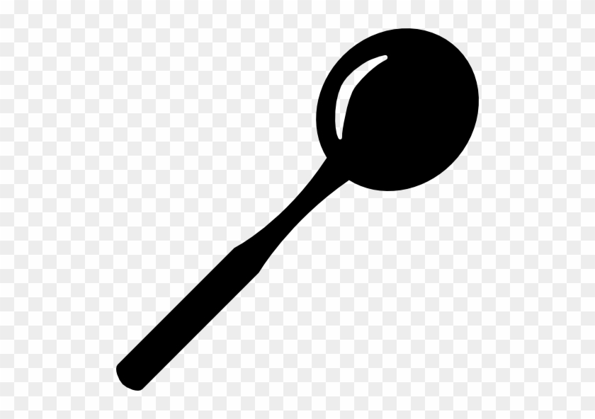 Round Spoon Icon - Spoon Svg #1022226