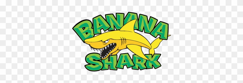 Banana Shark Logo Vector - Illustration #1022240