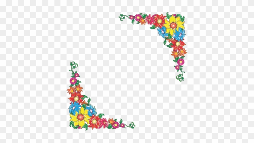 Download Flowers Borders Free Png Transparent Image - Flower Borders Free Clip Art #1022242