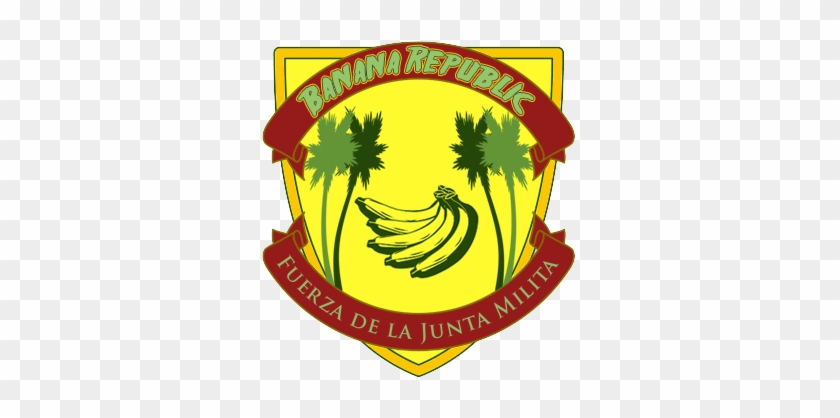 Official Coat Of Arms Of The Banana Republic - Coat Of Arms With Banana #1022243