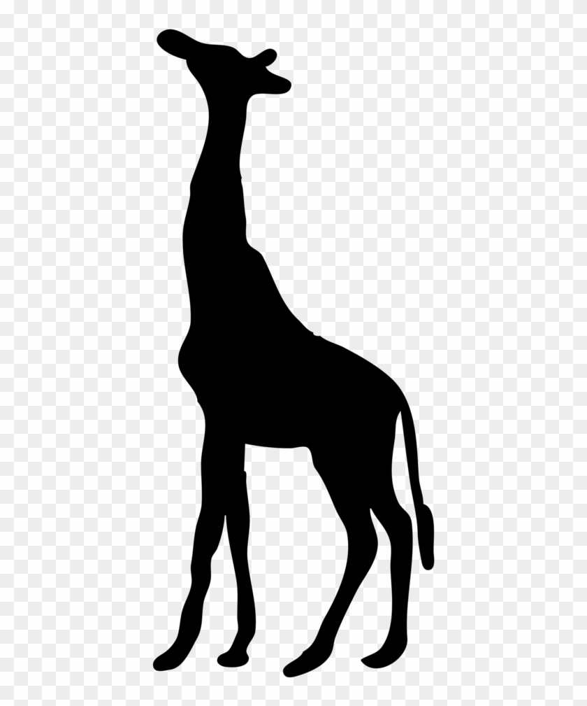 African Giraffe Silhouettes - Giraffe Silhouette #1022375