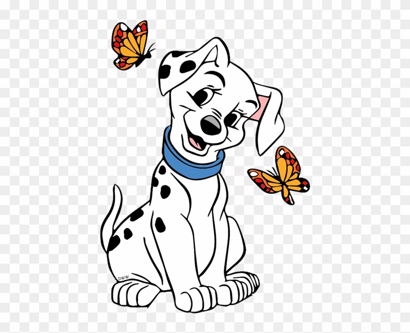 Two Dogs Clipart - Two Tone 101 Dalmatians #1022432