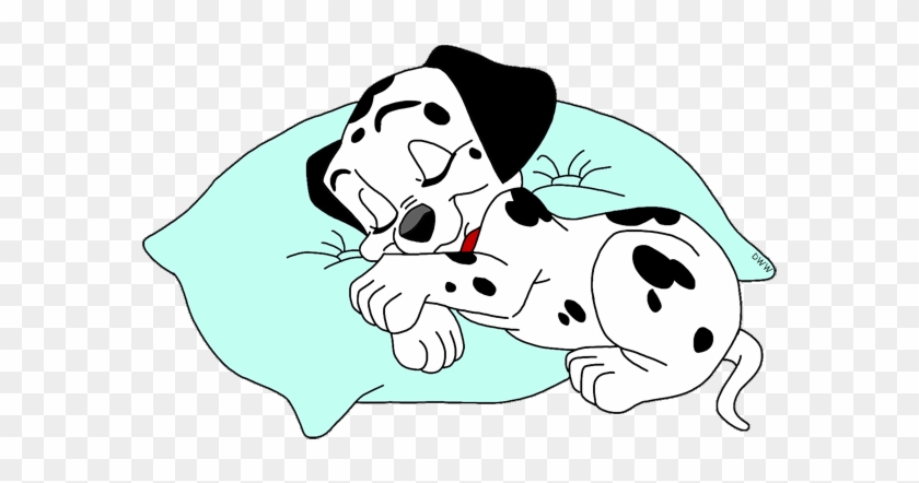 Sleeping Dog, Black And White, Spot, Animal Png Image - Puppies Sleeping Clipart #1022437