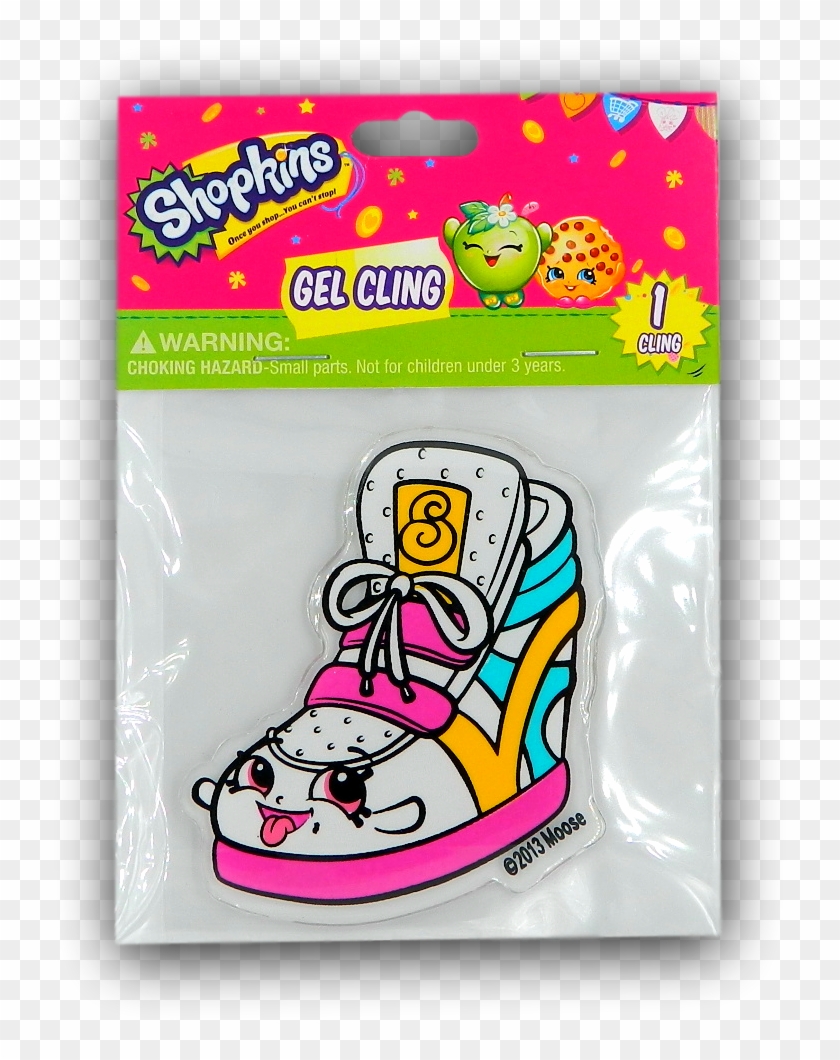 Add To Cart - Shopkins Stick-on Gel Cling Wall Decals - Skate - 2 #1022535