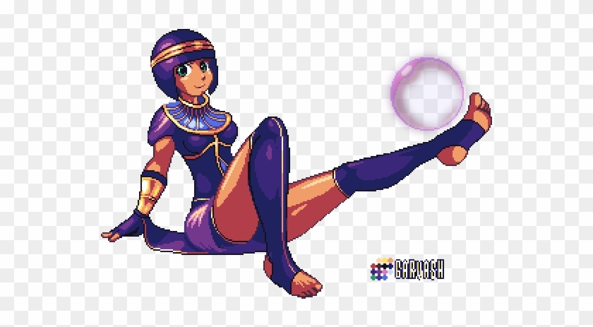 Menat From Street Fighter V - Street Fighter Pixel Art #1022676