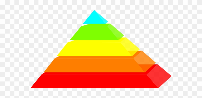 Rainbow Pyramid Clip Art At Clker - Piramide En Png #1022732