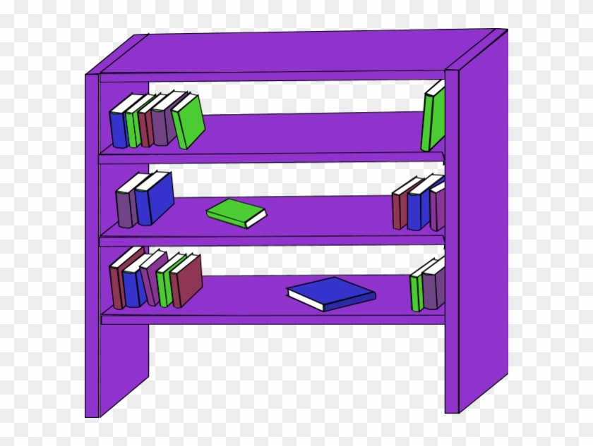 Books On Shelf Clip Art - Shelves Clipart #1022844