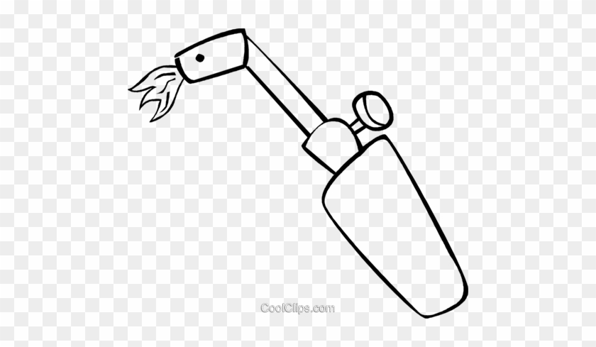 Acetylene Torch Royalty Free Vector Clip Art Illustration - Line Art #1022912