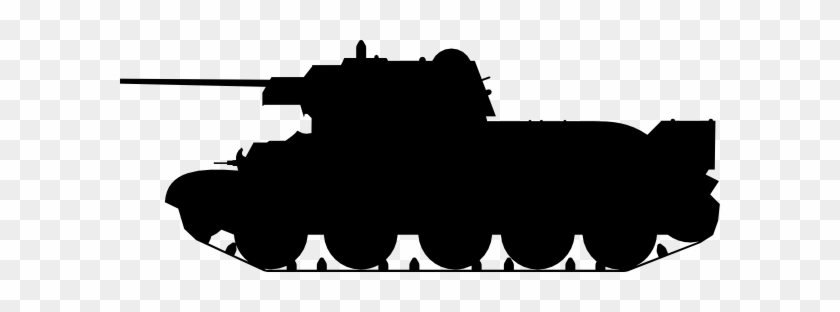 Tank Clip Art At Clker - Army Tank Silhouette Png #1022981