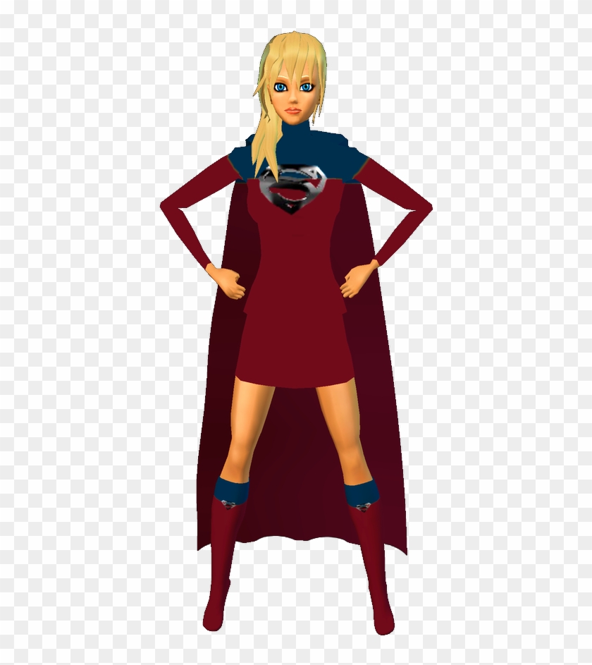 Supergirl Redblu Skirt 2 - Superwoman Png #1023052