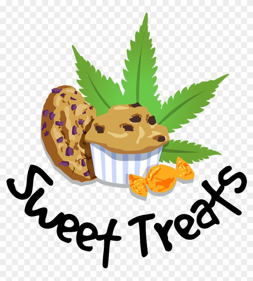 Sweet Treats Logo Infused Cannabis Edibles Glo - Marijuana Leaf Pillow Case #1023095